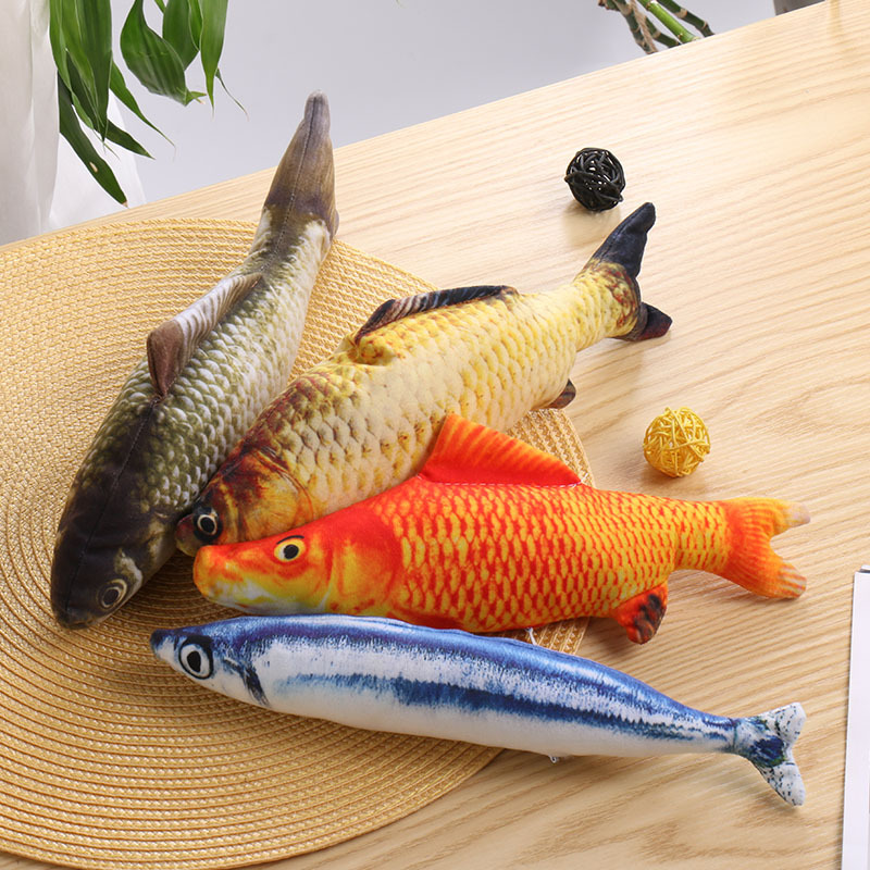 Pet Supplies Fish - 새로운 시뮬레이션 물고기 고양이 장난감 부드러운