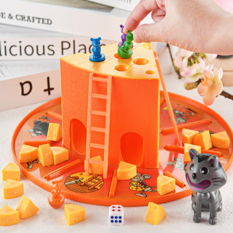 Interactive Cat Toy - 고양이와 쥐 케이크 치즈 보드 게임