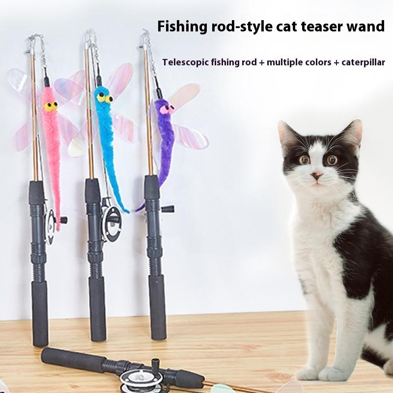 Pet Supplies Fish - 1세트 텔레스코픽 고양이 장난감 물고기 모양