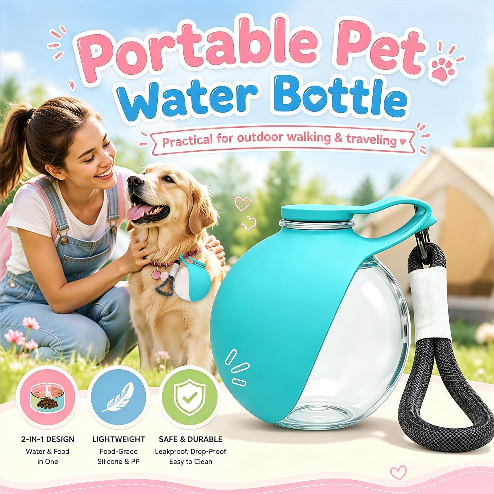 Pet Supplies Dropshipping - 새로운 2026년형 2 in 1 휴대용