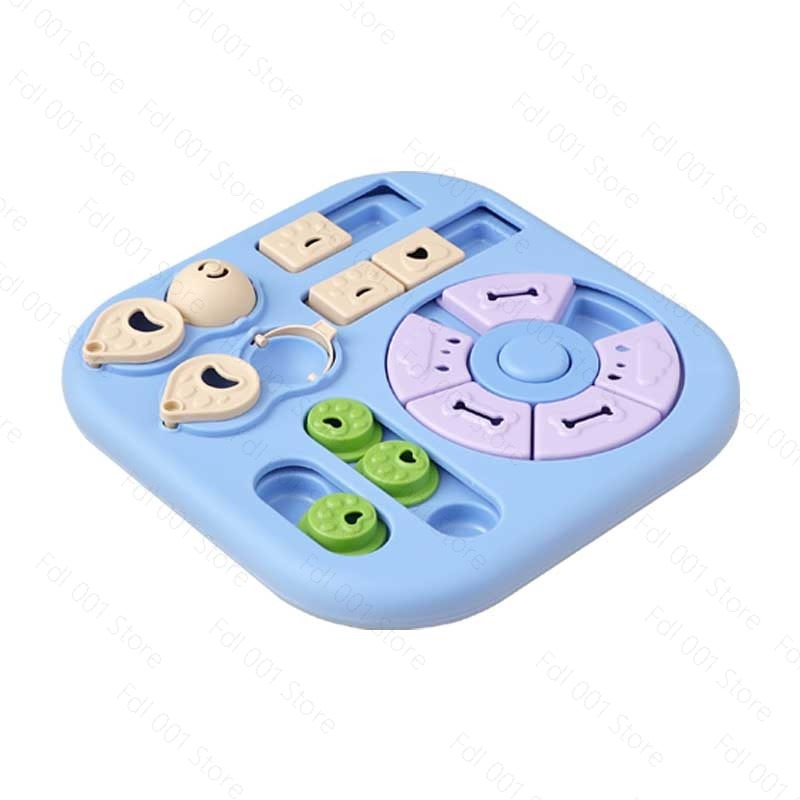 Interactive Cat Toy - 정사각형 인터랙티브 애완동물 급식 장난감, 슬로우