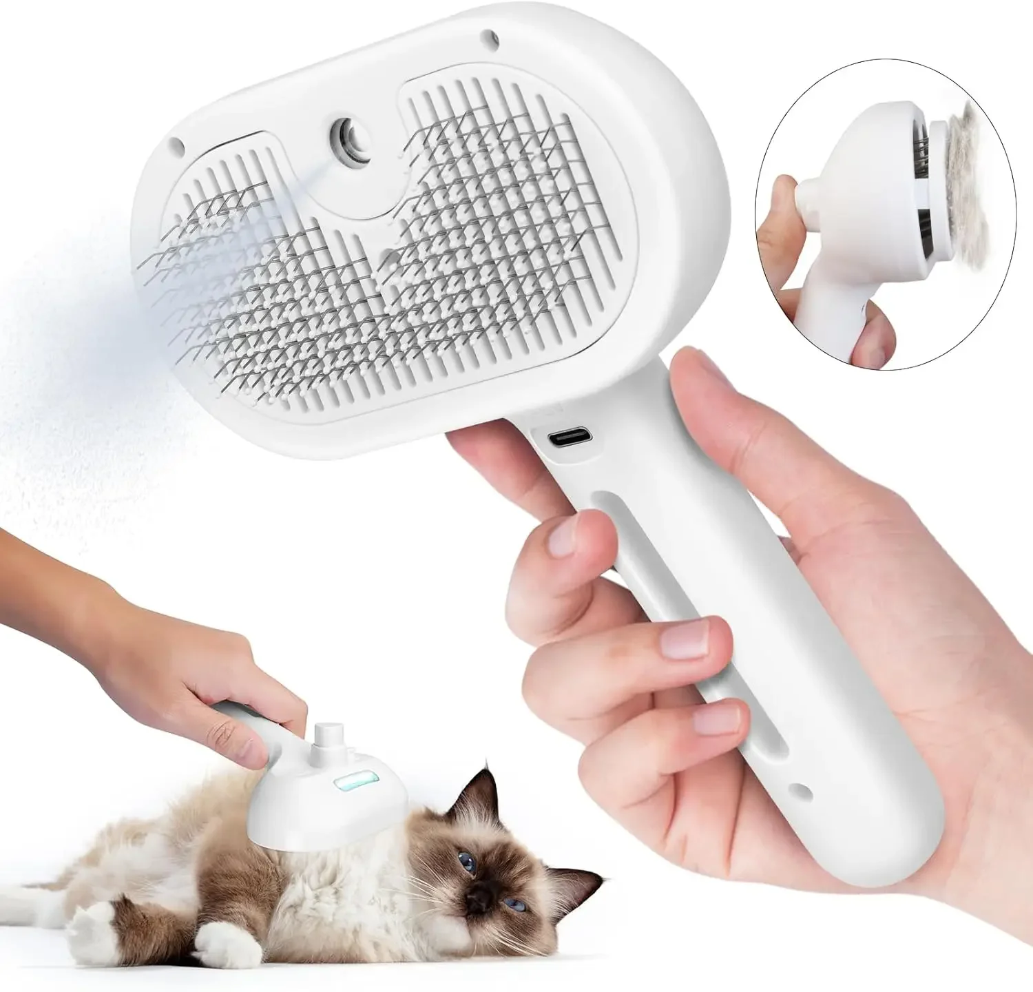 Pet Supplies Dropshipping - 반려동물 스프레이 헤어 빗 털 제거