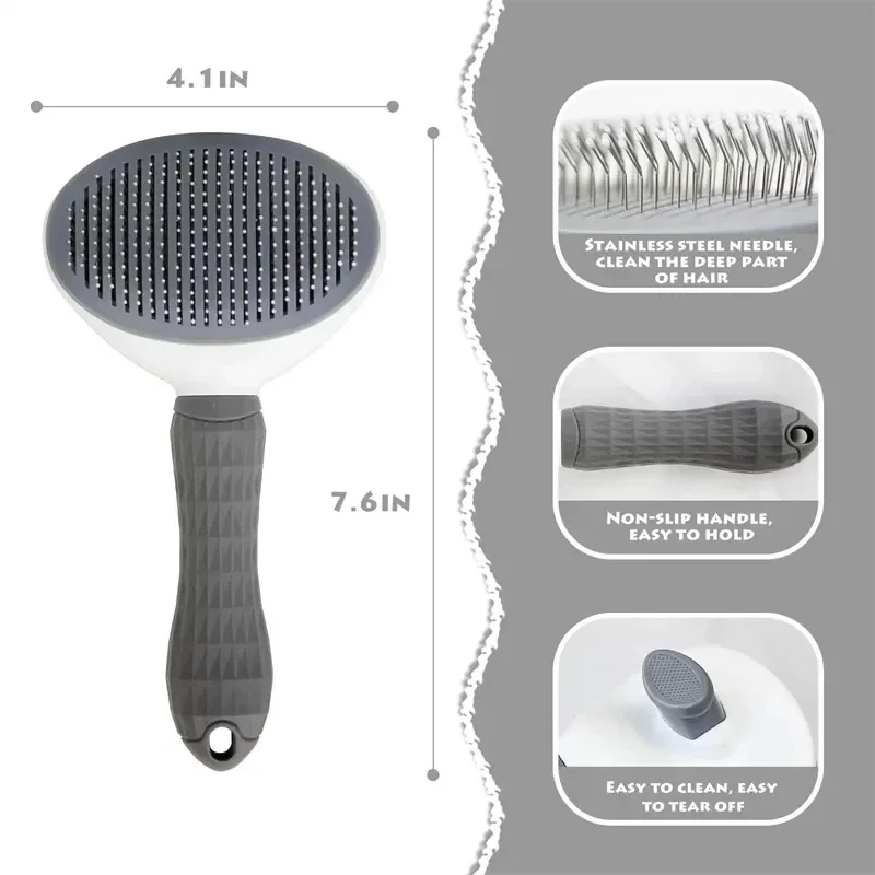 반려견 브러쉬 고양이 빗 셀프 클리닝 털 제거 브러쉬  - Pet Supplies Dropshipping 리뷰 및 가격