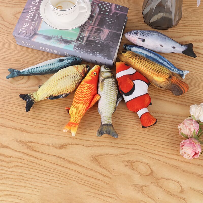 새로운 시뮬레이션 물고기 고양이 장난감 부드러운 플러시 - Pet Supplies Fish 리뷰 및 가격