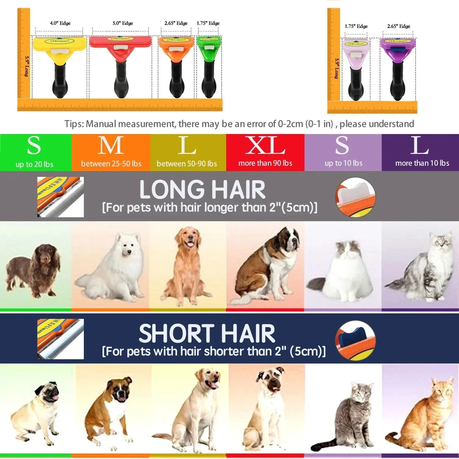 대형 개 제모 빗 큰 개 브러시 애완 동물 미용 브러시 - Pet Supplies Dropshipping 리뷰 및 가격
