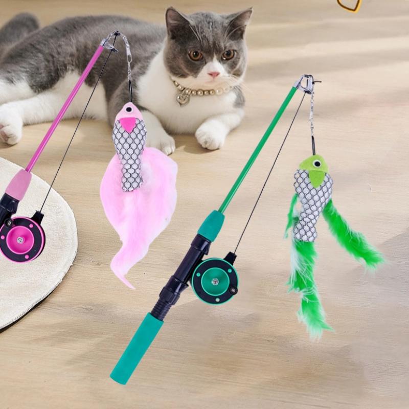 1세트 텔레스코픽 고양이 장난감 물고기 모양 텔레스코픽 - Pet Supplies Fish 리뷰 및 가격