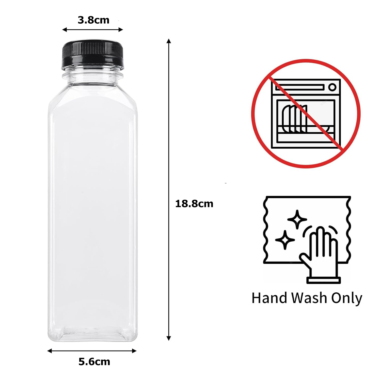 LMETJMA 500ML 주스 병 PET 플라스틱 Ju - Pet Supplies In Bulk 리뷰 및 가격