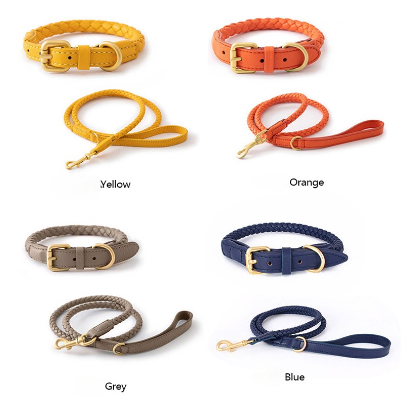 Loudik 도매 땋은 가죽 개 가죽 끈 조정 가능한  - Pet Supplies In Bulk 리뷰 및 가격