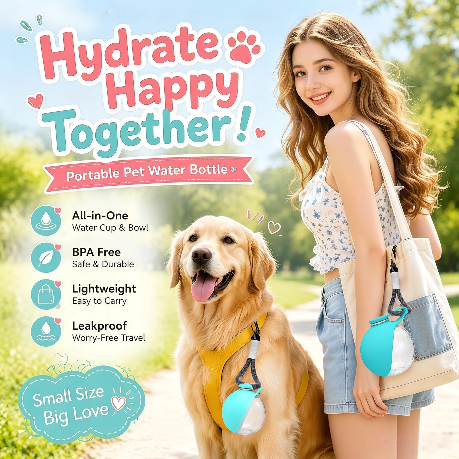새로운 2026년형 2 in 1 휴대용 강아지 물병 ( - Pet Supplies Dropshipping 리뷰 및 가격