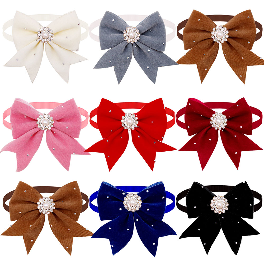 개 목걸이 꽃 리본 다이아몬드 진주 개 손질 액세서리, - Pet Supplies In Bulk 리뷰 및 가격