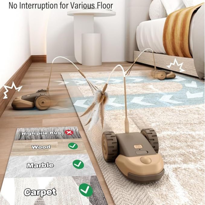 듀얼 속도 인터랙티브 고양이 장난감 자동차, 실내 고양 - Interactive Cat Toy 리뷰 및 가격