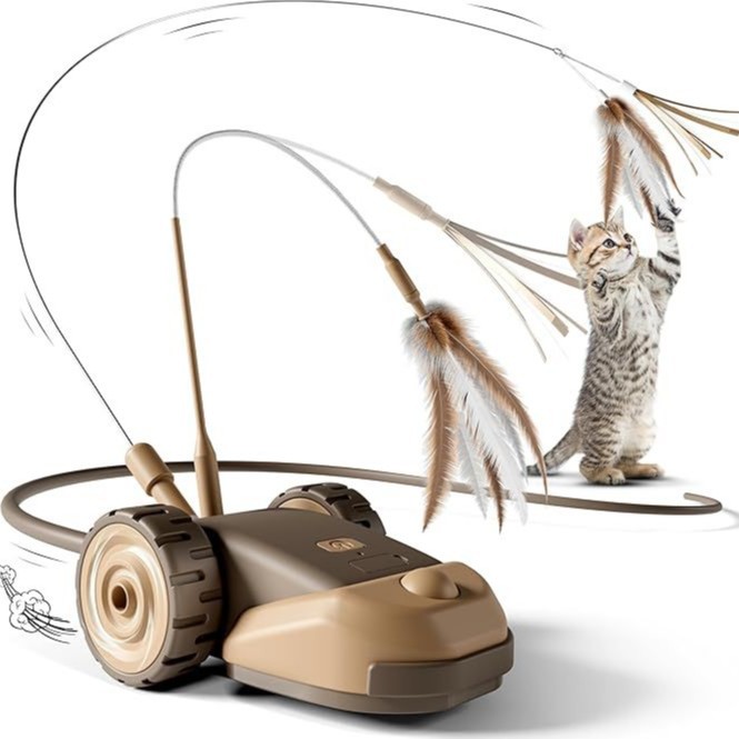 듀얼 속도 인터랙티브 고양이 장난감 자동차, 실내 고양 - Interactive Cat Toy 리뷰 및 가격