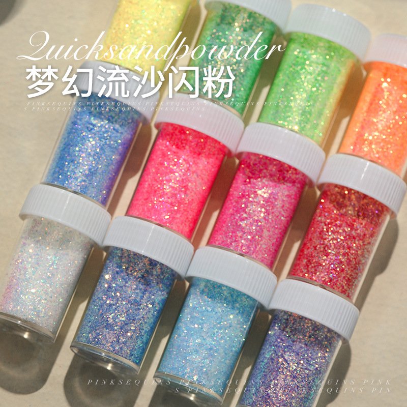 무지개 빛깔 벌크 글리터 네일 파우더, 반짝이는 안료  - Pet Supplies In Bulk 리뷰 및 가격