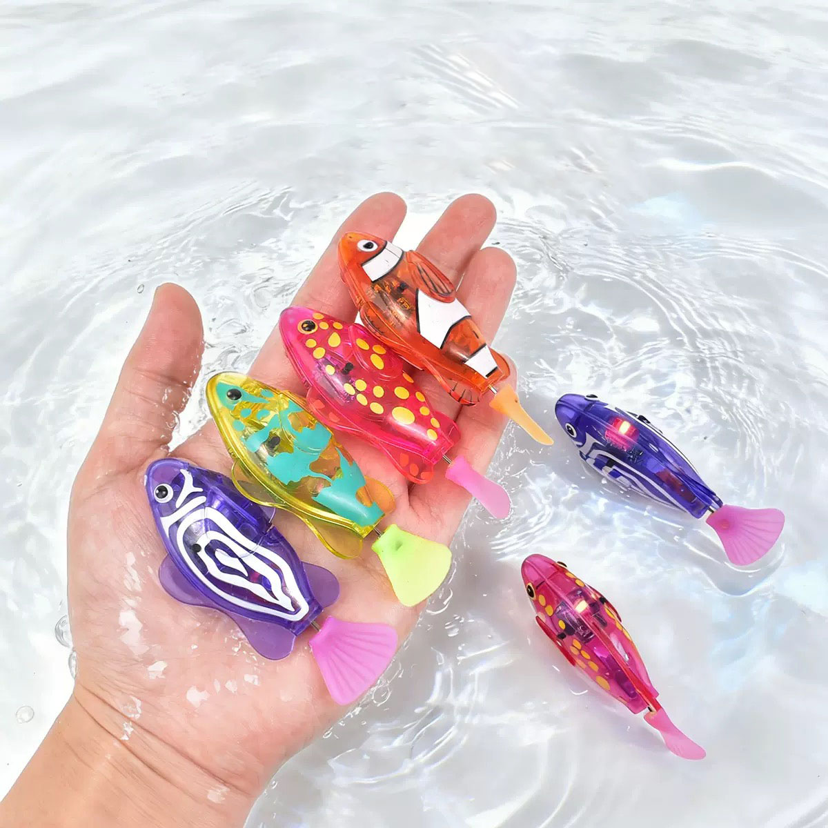 애완 고양이 장난감 LED 인터랙티브 수영 로봇 물고기 - Pet Supplies Fish 리뷰 및 가격